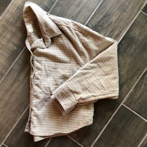 American Eagle cropped flannel shirt S